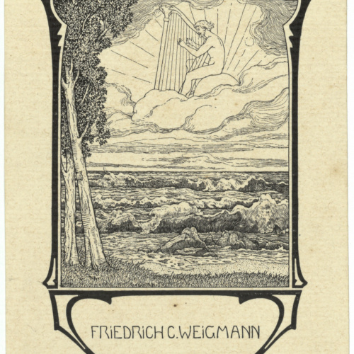 image for: Willy Ehringhausen - Ex-libris Friedrich C. Weigmann - Cap a 1900-1905