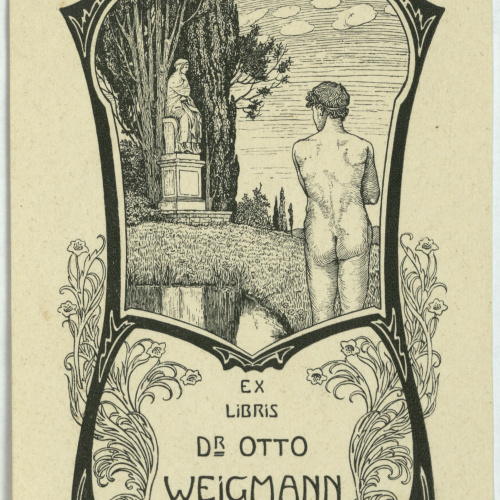 image for: Willy Ehringhausen - Ex-libris Dr. Otto Weigmann - Cap a 1900-1905