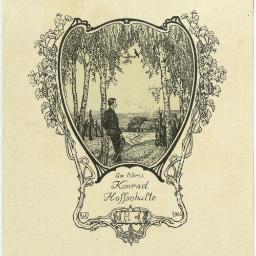image for: Willy Ehringhausen - Ex-libris Konrad Hoffschulte - 1906