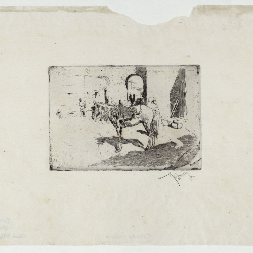 image for: Marià Fortuny - Cavall marroquí - Cap a 1873-1874