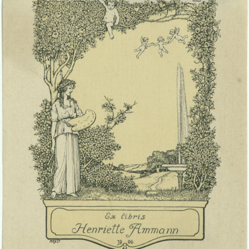 image for: Willy Ehringhausen - Ex-libris Henriette Ammann - 1906