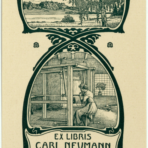 image for: Willy Ehringhausen - Ex-libris Carl Neumann - Cap a 1900-1905