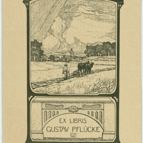 image for: Willy Ehringhausen - Ex-libris Gustav Pflücke - 1906