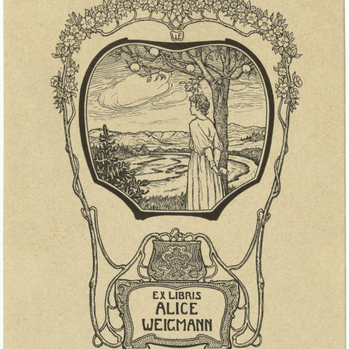 image for: Willy Ehringhausen - Ex-libris Alice Weigmann - 1902