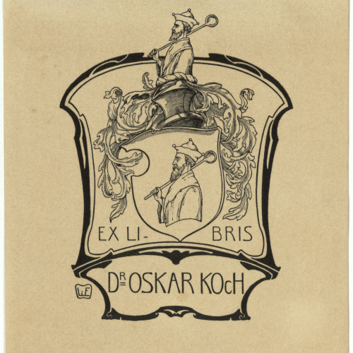 image for: Willy Ehringhausen - Ex-libris Dr. Oskar Koch - 1901