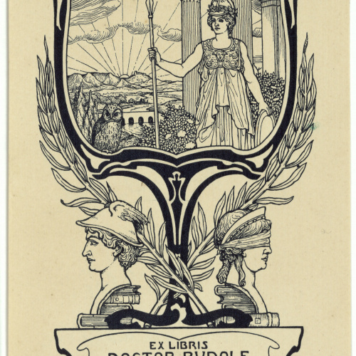 image for: Willy Ehringhausen - Ex-libris Doctor Rudolf Neumann - Cap a 1900-1905