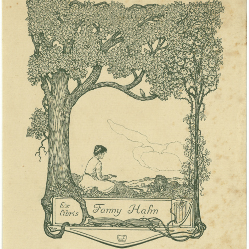 image for: Willy Ehringhausen - Ex-libris Fanny Hahn - Cap a 1900-1905