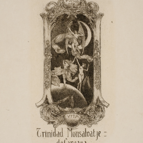 image for: Alexandre de Riquer - Ex-libris Trinidad Monsalvatje de Careaga - Cap a 1900-1910