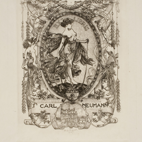image for: Alexandre de Riquer - Ex-libris Carl Neumann - 1907