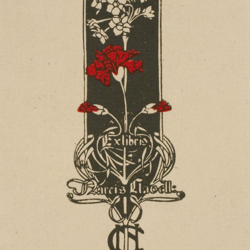 image for: Alexandre de Riquer - Ex-libris Narcís Clavell - 1902