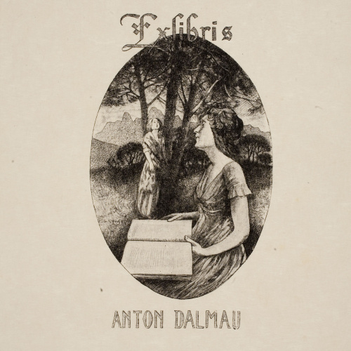 image for: Alexandre de Riquer - Ex-libris Anton Dalmau - 1913