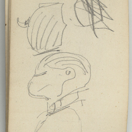 image for: Marià Fortuny - Croquis de bust - Cap a 1873