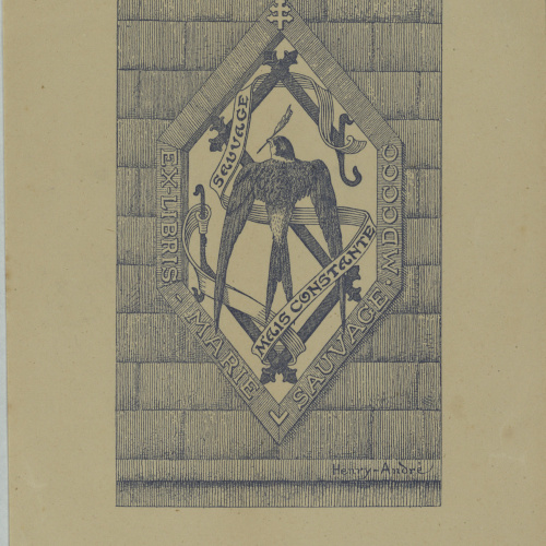 image for: Henry-André - Ex-libris Marie Sauvage - 1900