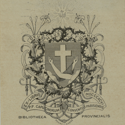 image for: Henry-André - Ex-libris P. P. Capucinorum Conventus Parisiensis - 1896