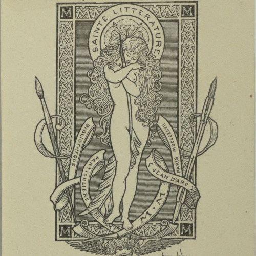 image for: Henry-André - Ex-libris Bibliotheque Particuliere de Me MM Jean d&#039;Arc - 1897
