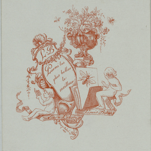 image for: Henry-André - Ex-libris Louis Bihn - 1893