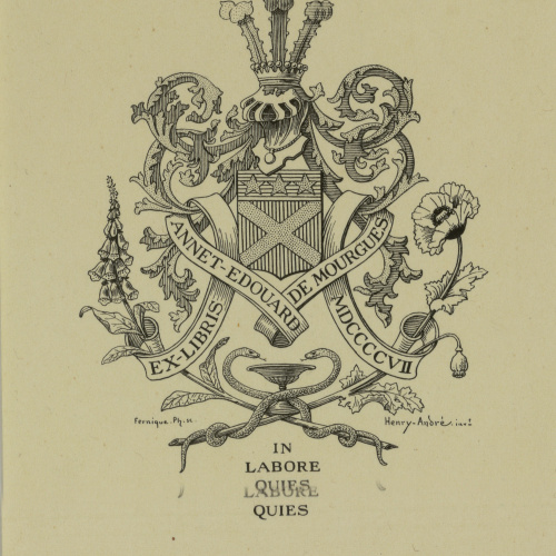 image for: Henry-André - Ex-libris Annet-Edouard de Mourgues - 1907