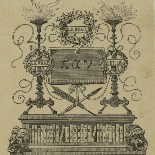 image for: Henry-André - Ex-libris Auguste Geoffroy - 1894