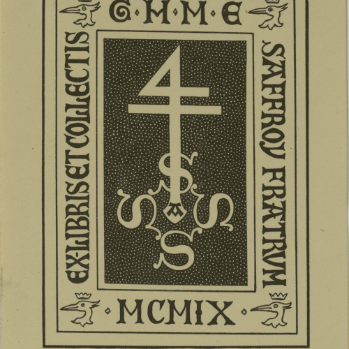 image for: Henry-André - Ex-libris et Collectis GHME Saffroy Fratrum - 1909