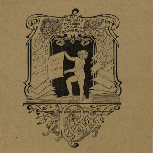 image for: Henry-André - Ex-libris Guillaume Boogaerts - 1899