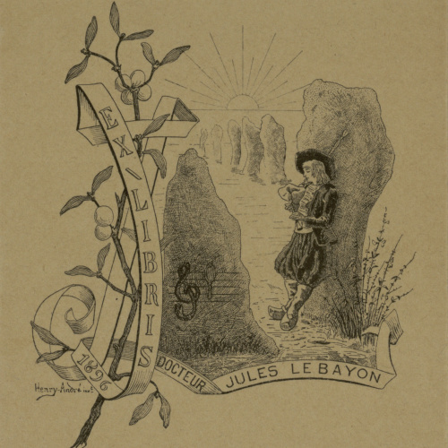 image for: Henry-André - Ex-libris Docteur Jules Le Bayon - 1896