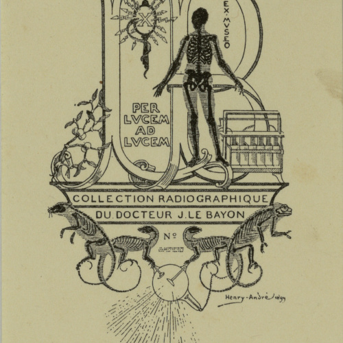 image for: Henry-André - Ex-libris Collection Radiographique du Docteur J. Le Bayon - 1894