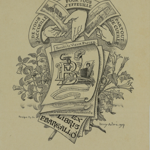 image for: Henry-André - Ex-libris F. Bargalló - 1907