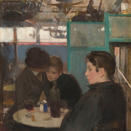 image for: Ramon Casas - Interior del Moulin de la Galette - Cap a 1890-1891