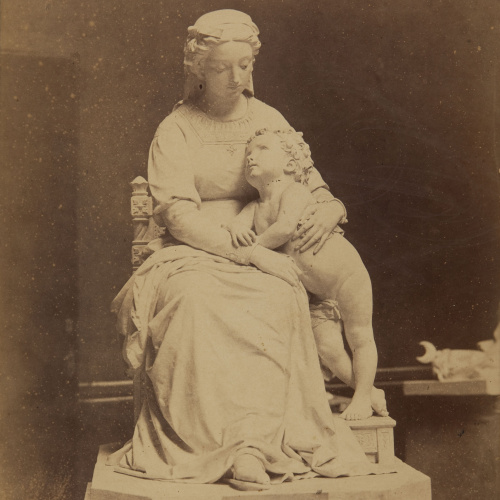 image for: Jean Laurent - J. Samsó. La Virgen Madre (grupo de yeso).1er premio. Exposicion de 1878 - 1878