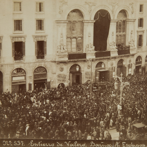 image for: Antoni Esplugas Puig - Entierro de Valero (Barcelona) - 1891