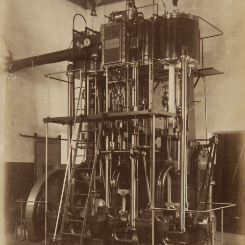 image for: Pau Audouard - Puerto de Barcelona. Grúas hidráulicas. Máquina motriz - 1888