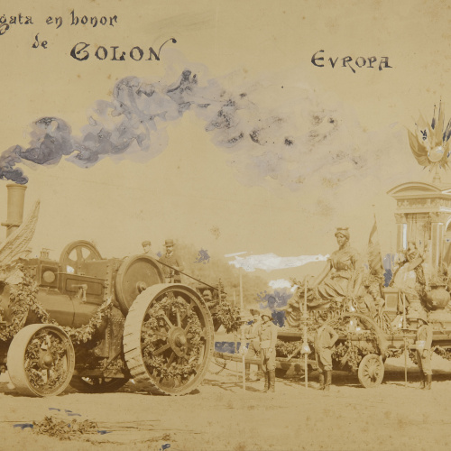 image for: Pau Audouard - Cabalgata en honor de Colon. Europa - 1888