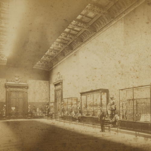 image for: Pau Audouard - Exposicion Universal de Barcelona 1888. Palacio de Bellas Artes. Instalacion de la Real Casa. Seccion derecha del Salón - 1888