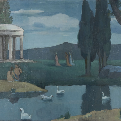 image for: Joaquim Torres-García - Temple a les nimfes - Cap a 1901-1911