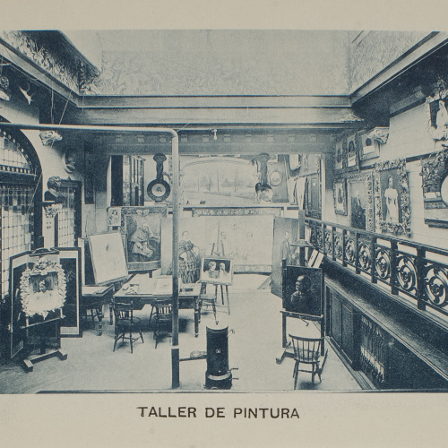 image for: Napoleón. Establecimiento de daguerrotipo y fotografía. Barcelona - Estudi Fotogràfic Napoleón. Taller de pintura - 1895