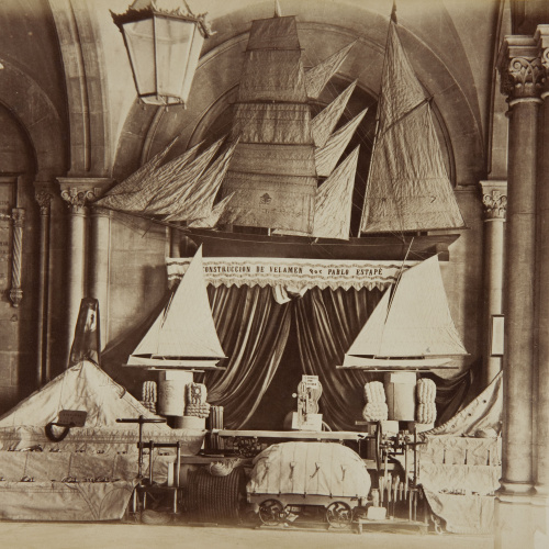 image for: Joan Martí  - Vestíbulo central[,] parte Este [de la Universitat de Barcelona] - 1877