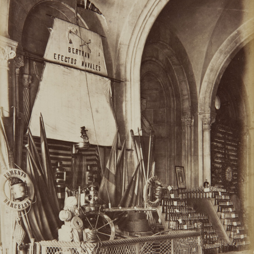 image for: Joan Martí  - Vestíbulo central[,] parte Oeste [de la Universitat de Barcelona] - 1877