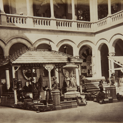 image for: Joan Martí  - Patio lateral Oeste, instalaciones [en la] parte Norte [de la Universitat de Barcelona] - 1877