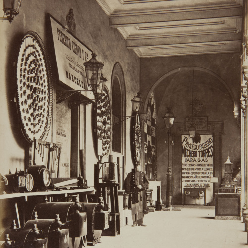 image for: Joan Martí  - Patio lateral Oeste, pórtico que mira al Este [de la Universitat de Barcelona] - 1877