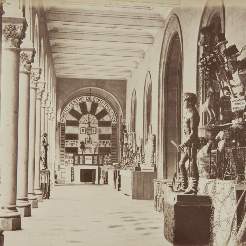 image for: Joan Martí  - Patio lateral Oeste, pórtico que mira al Norte [de la Universitat de Barcelona] - 1877