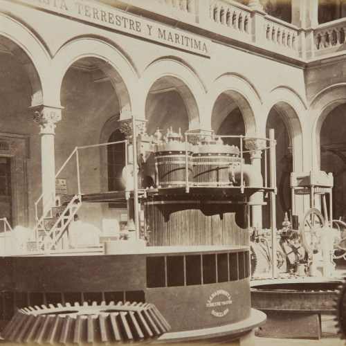 image for: Joan Martí  - Patio lateral Este, instalaciones mirando al Norte [de la Universitat de Barcelona] - 1877
