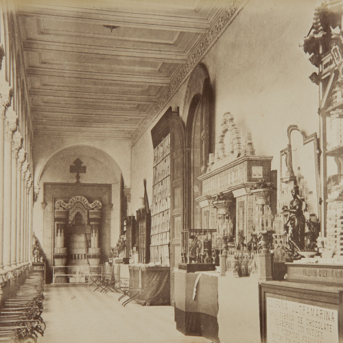 image for: Joan Martí  - Patio lateral Este, pórtico superior mirando al Sud [de la Universitat de Barcelona] - 1877