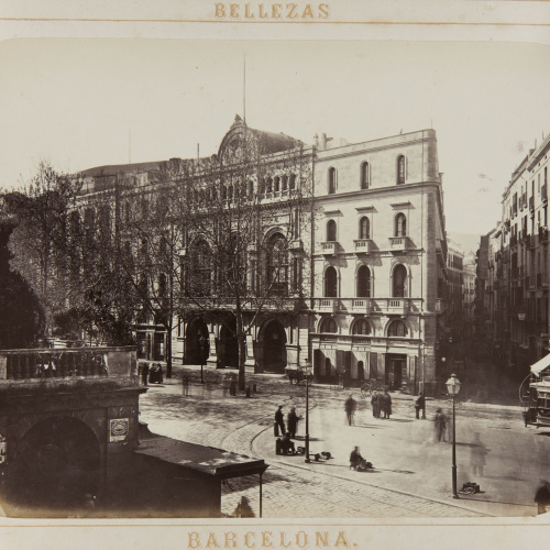 image for: Joan Martí  - Plaza de la Boqueria y Liceo - 1874