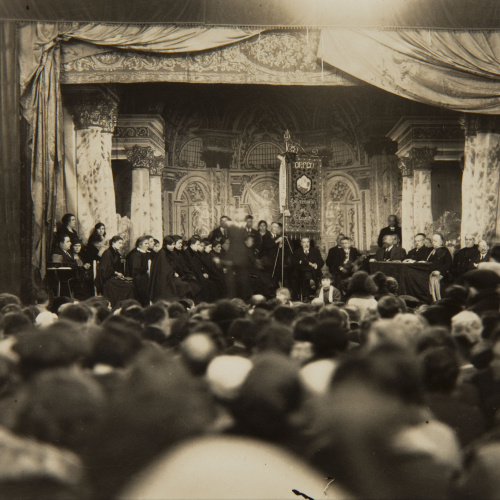 image for: Pere Català Pic - Diada de la Caixa de Pensions. Benedicció del nou local i concerts per les ceguetes de Santa Llúcia - 1931
