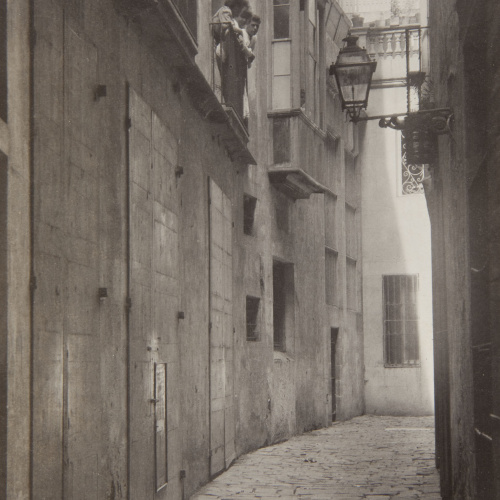 image for: Adolf Mas  - Carrer del Sant Crist de l&#039;Argenteria des del carrer Argenteria - Anterior a 1911