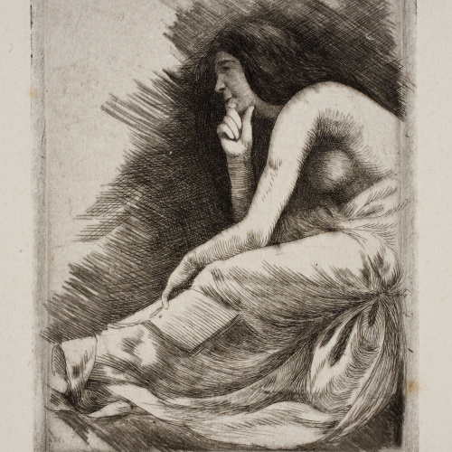 image for: Alexandre de Riquer - Ex-libris sense títol (Lluís Plandiura) - Cap a 1903