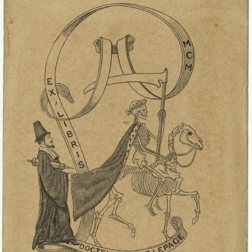 image for: Henry-André - Ex-libris Docteur Albert Lepage - 1900