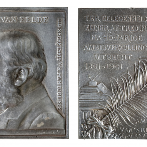 image for: Johann Cornelius Wienecke - A J.C. Eelde, secretari del Muntcollege - 1901