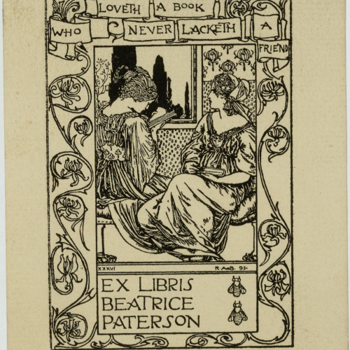 image for: Robert Anning Bell - Ex-libris Beatrice Paterson - 1895