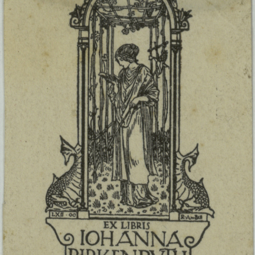 image for: Robert Anning Bell - Ex-libris Iohanna Birkenruth - 1900